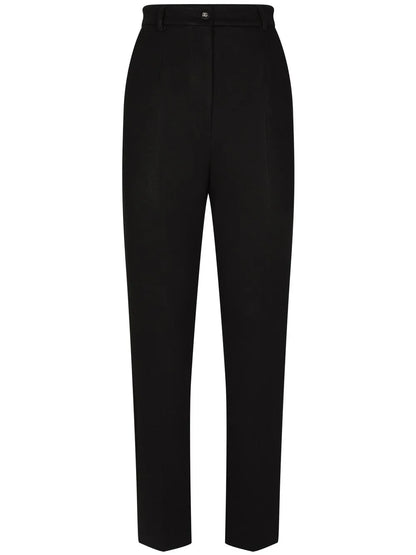 Milano-Rib Tapered-Leg Trousers