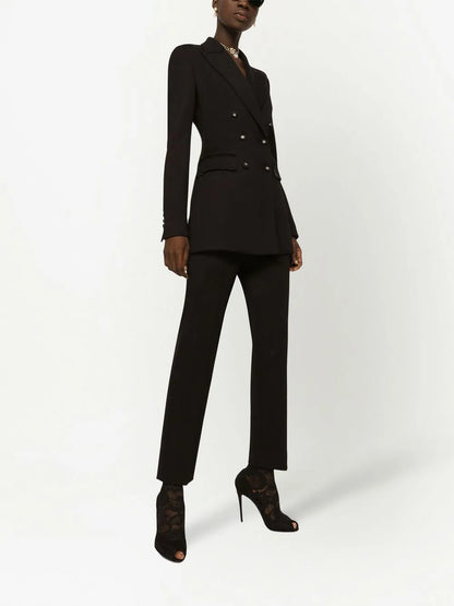 Milano-Rib Tapered-Leg Trousers