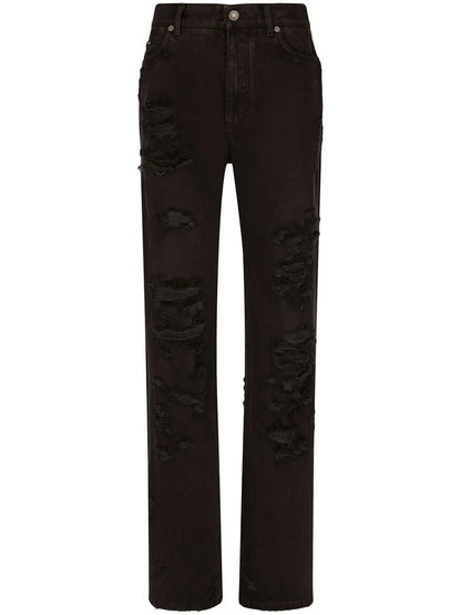 Distressed Flared Jeans