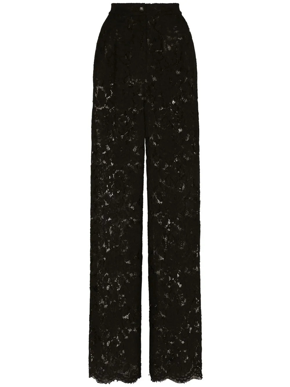 Floral Lace Tailored Trousers
