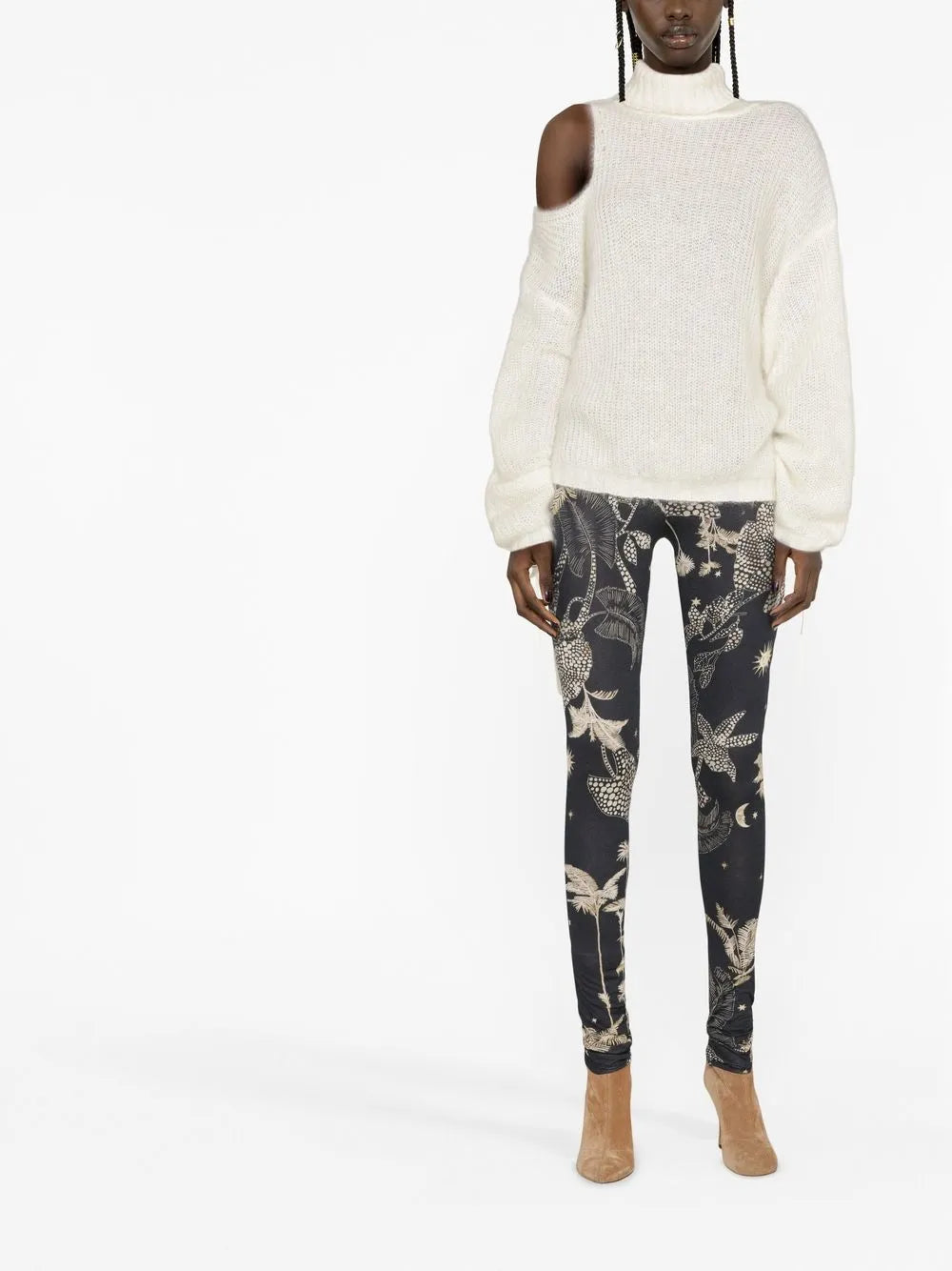 High-Neck Knitted Jumper