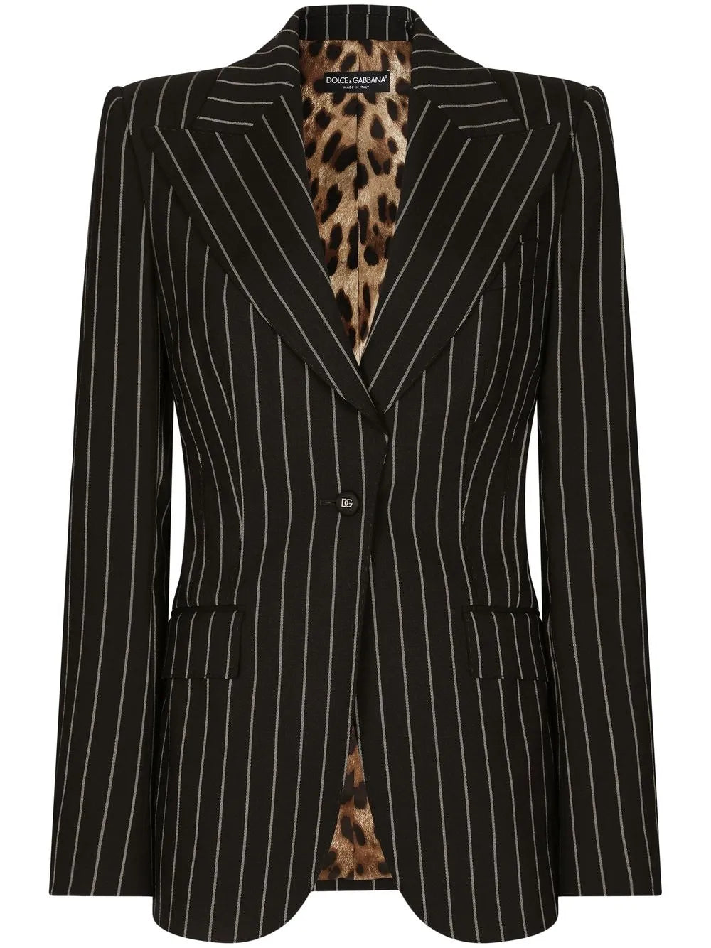 Turlington Pinstripe Single-Breasted Blazer
