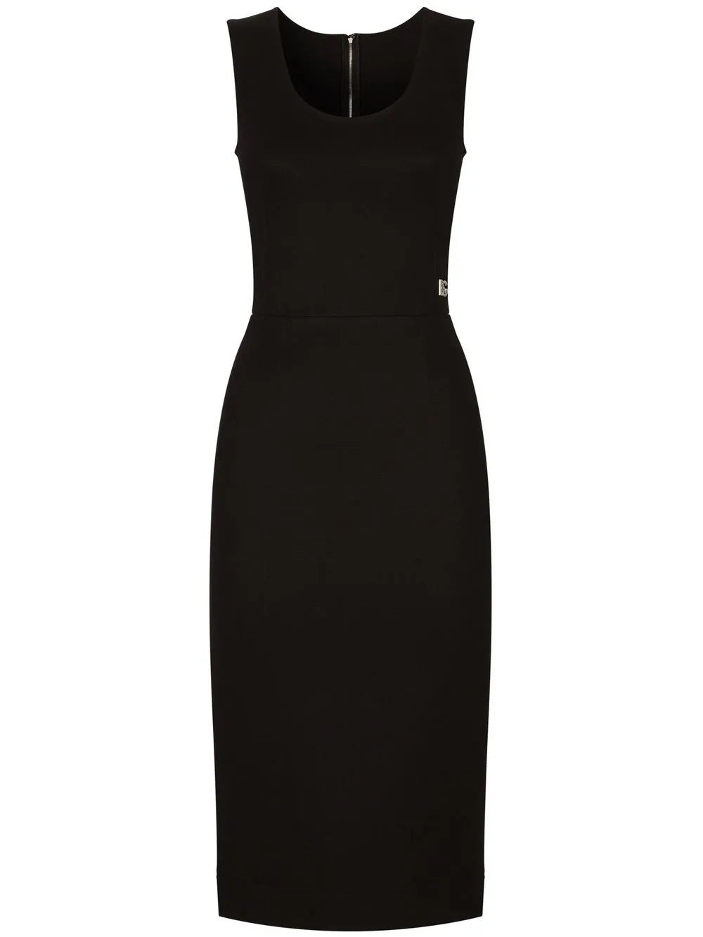 Milano-Rib Sleeveless Midi Dress