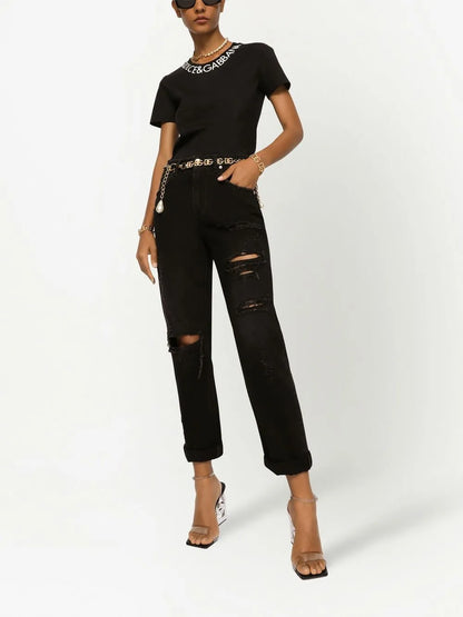 Embroidered Jersey T-Shirt