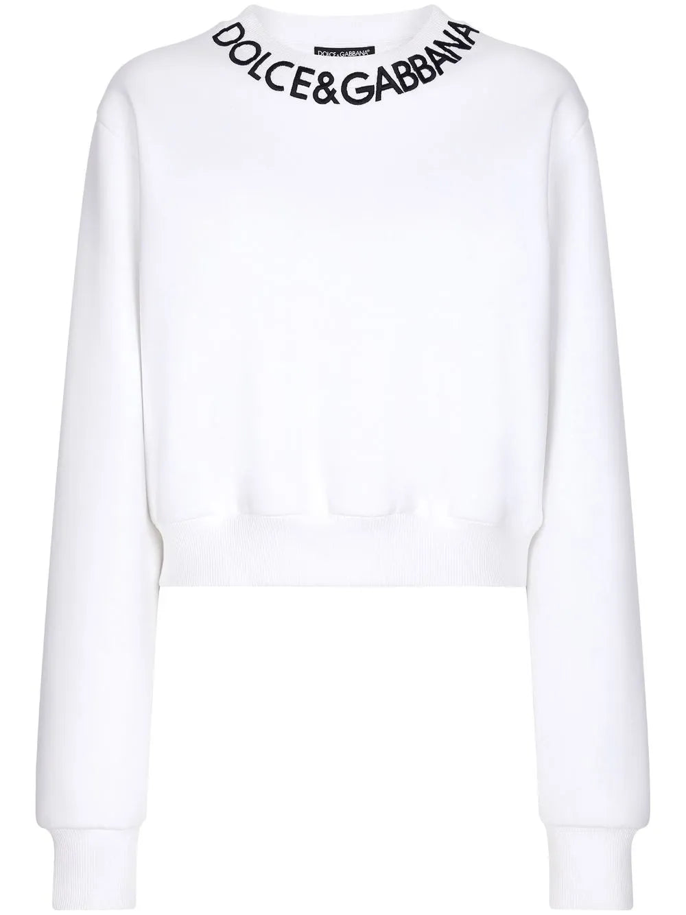 Logo-Embroidered Cropped Sweatshirt