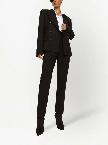 Tuxedo-Band Tailored Trousers
