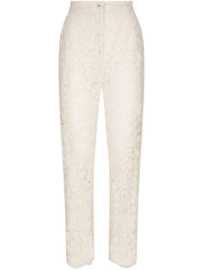 Floral-Lace Trousers