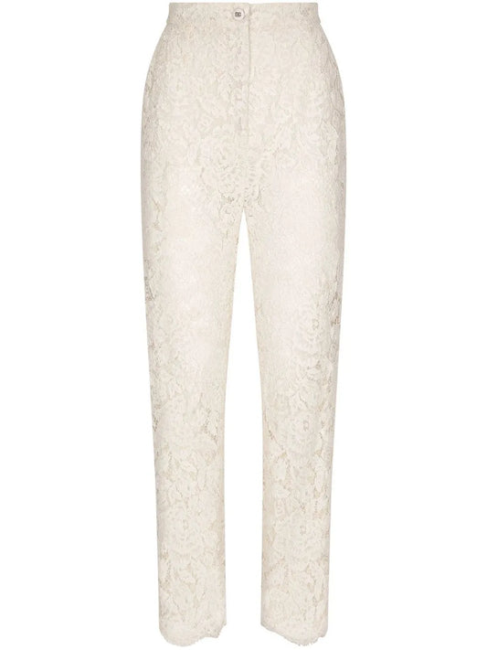 Floral-Lace Trousers