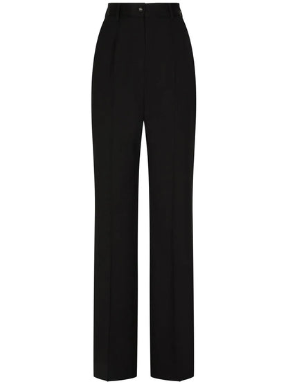 Wide-Leg Wool Trousers