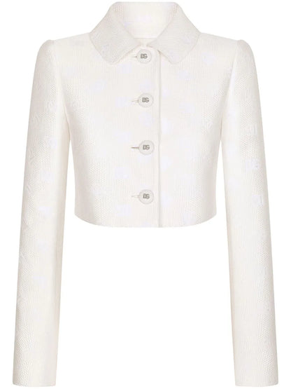 Dg-Logo Jacquard Cropped Jacket