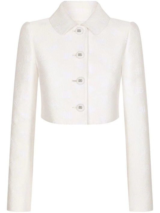 Dg-Logo Jacquard Cropped Jacket
