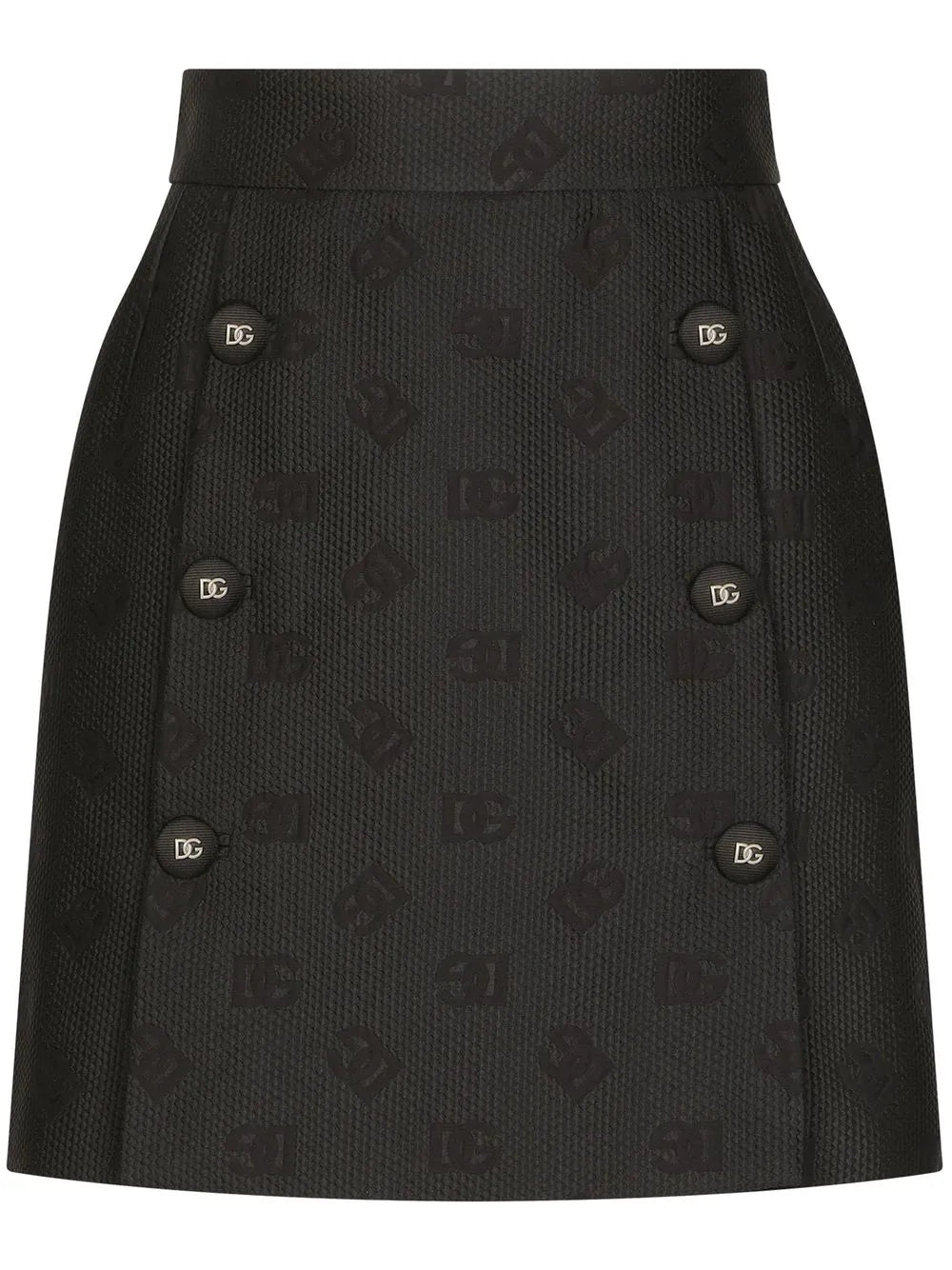 Dg-Logo Jacquard Miniskirt