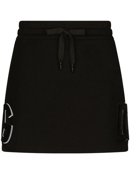 Logo-Patch Jersey Miniskirt