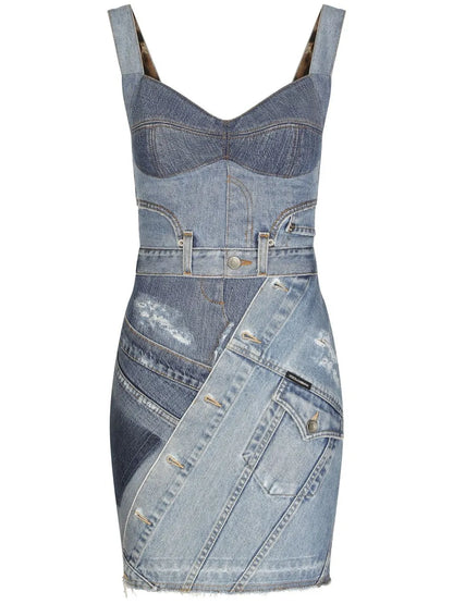 Sleeveless V-Neck Minidress