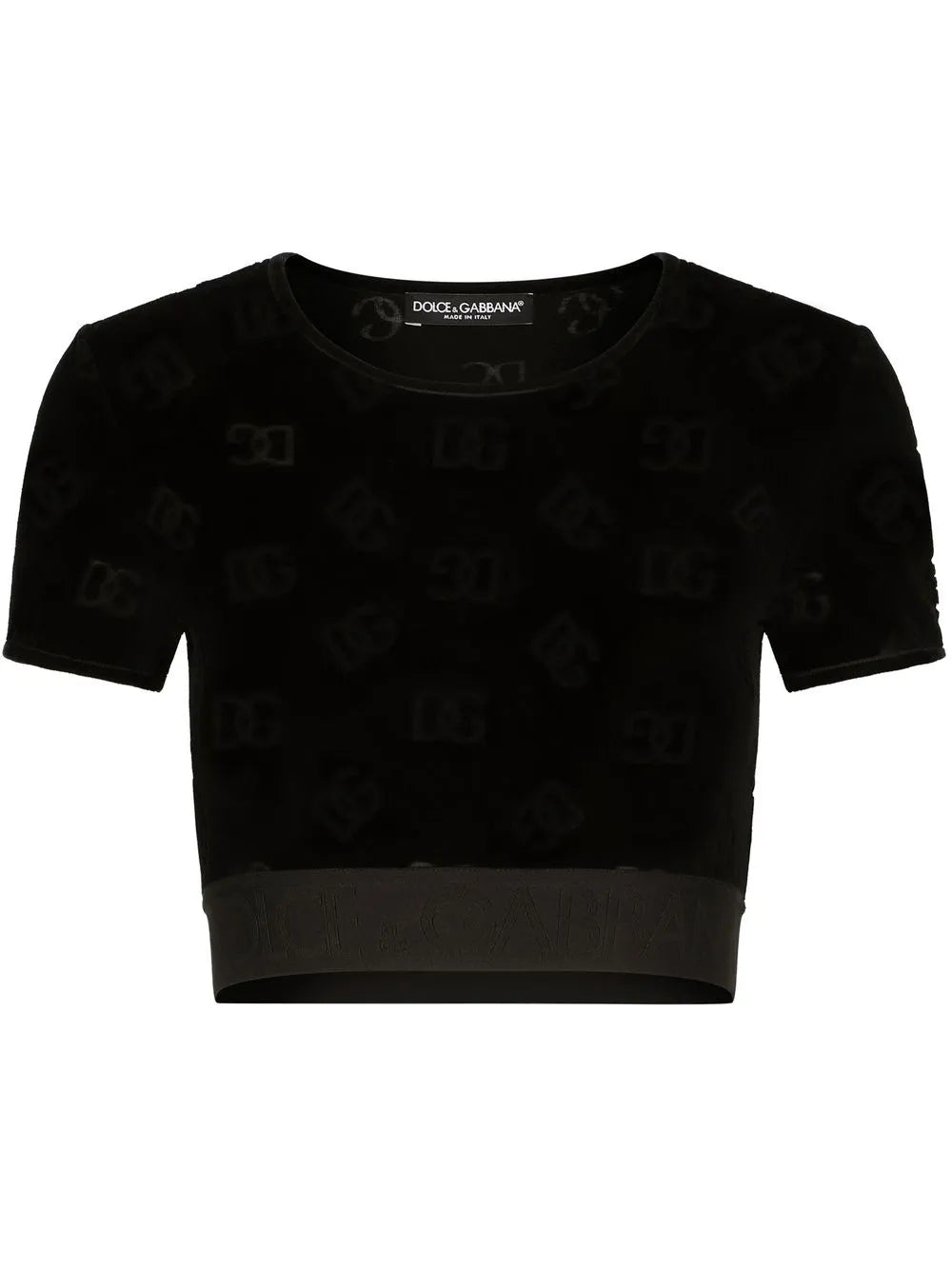 Dg-Logo Flocked T-Shirt