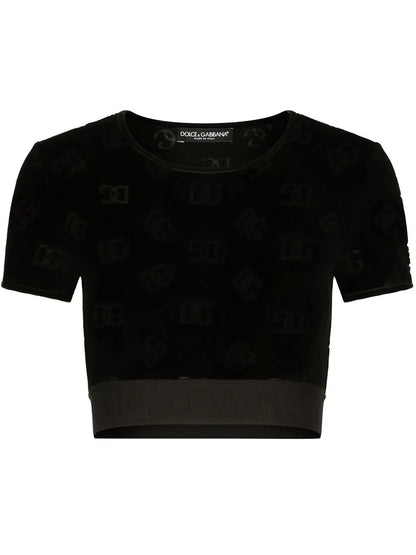 Dg-Logo Flocked T-Shirt