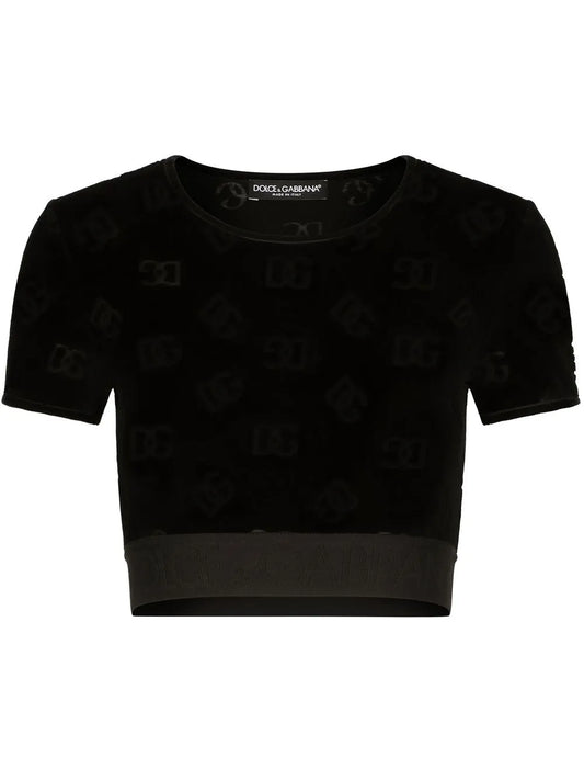 Dg-Logo Flocked T-Shirt