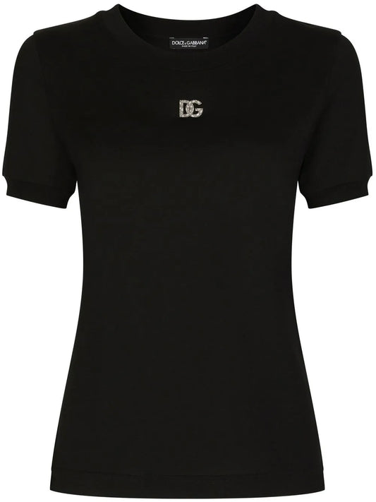 Crystal-Embellished Cotton T-Shirt