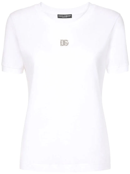 Crystal-Embellished Cotton T-Shirt