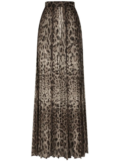 Leopard-Print Culotte Trousers