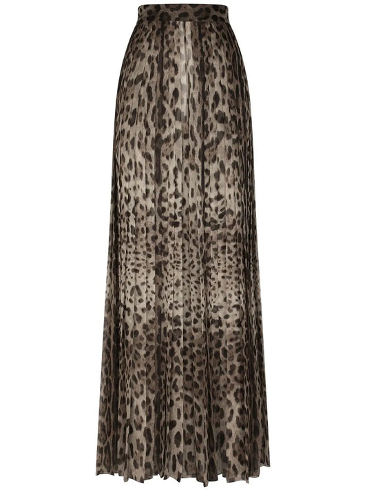 Leopard-Print Culotte Trousers