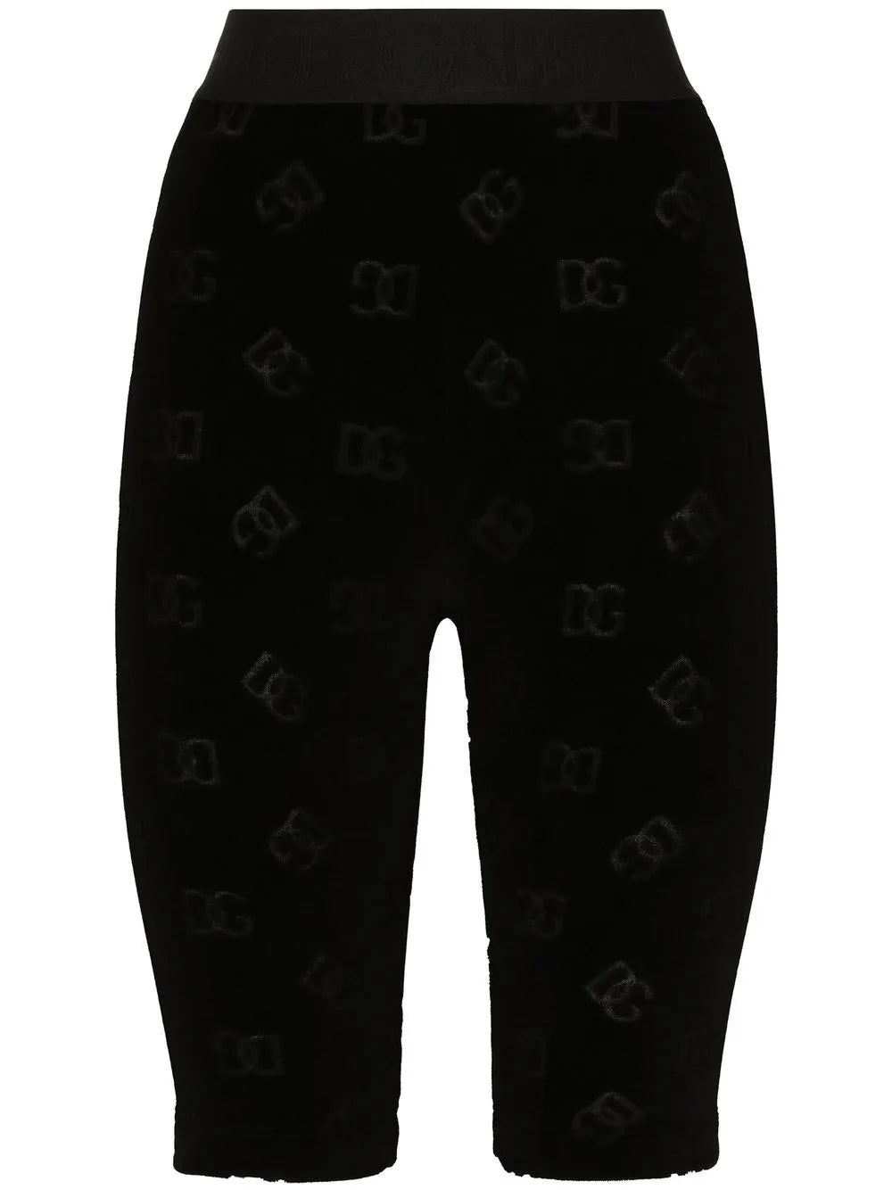 Dg-Logo Flocked Cycling Shorts