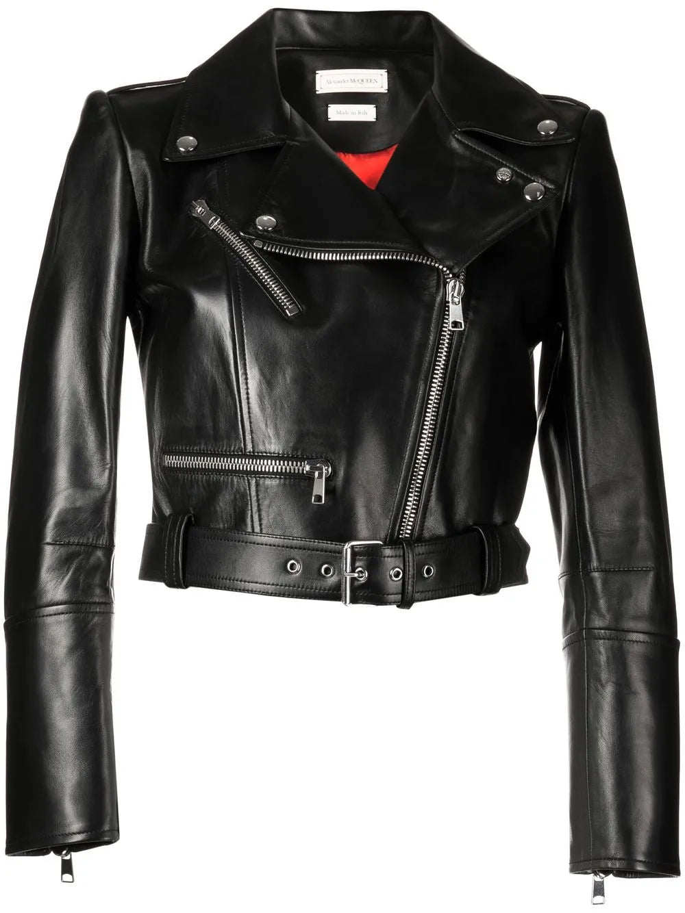 Cropped Leather Jacket