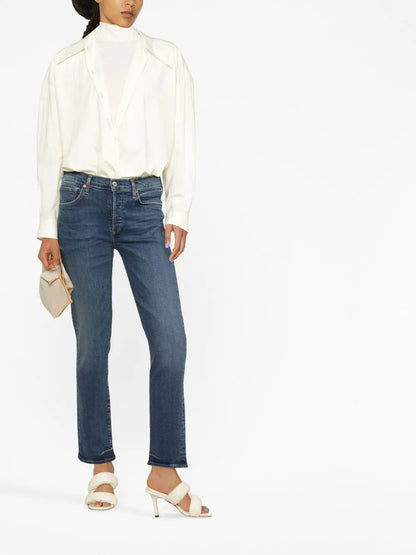 Mid-Rise Slim-Fit Jeans