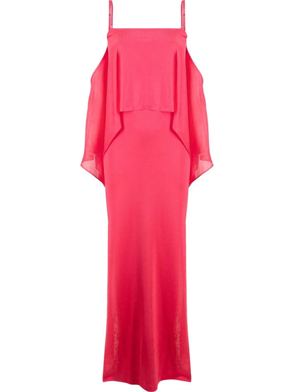 Off-Shoulder Ruffle-Detail Dress