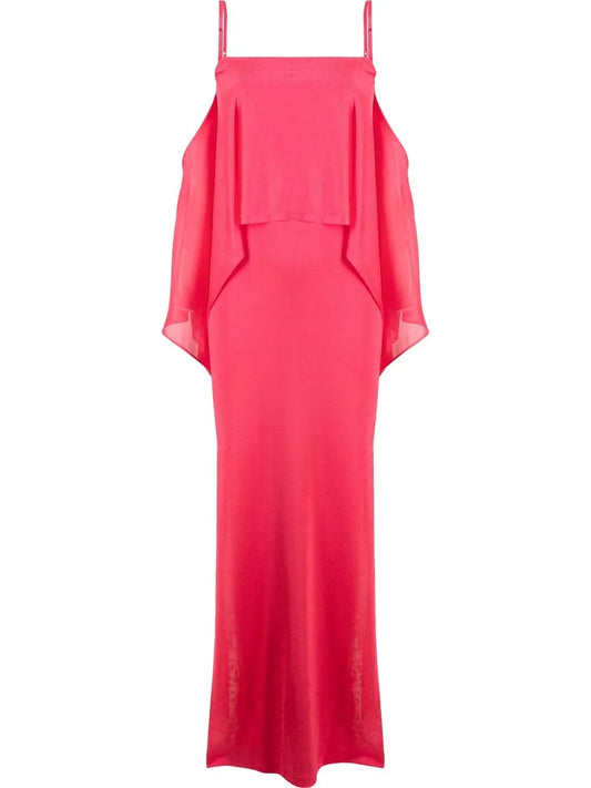 Off-Shoulder Ruffle-Detail Dress