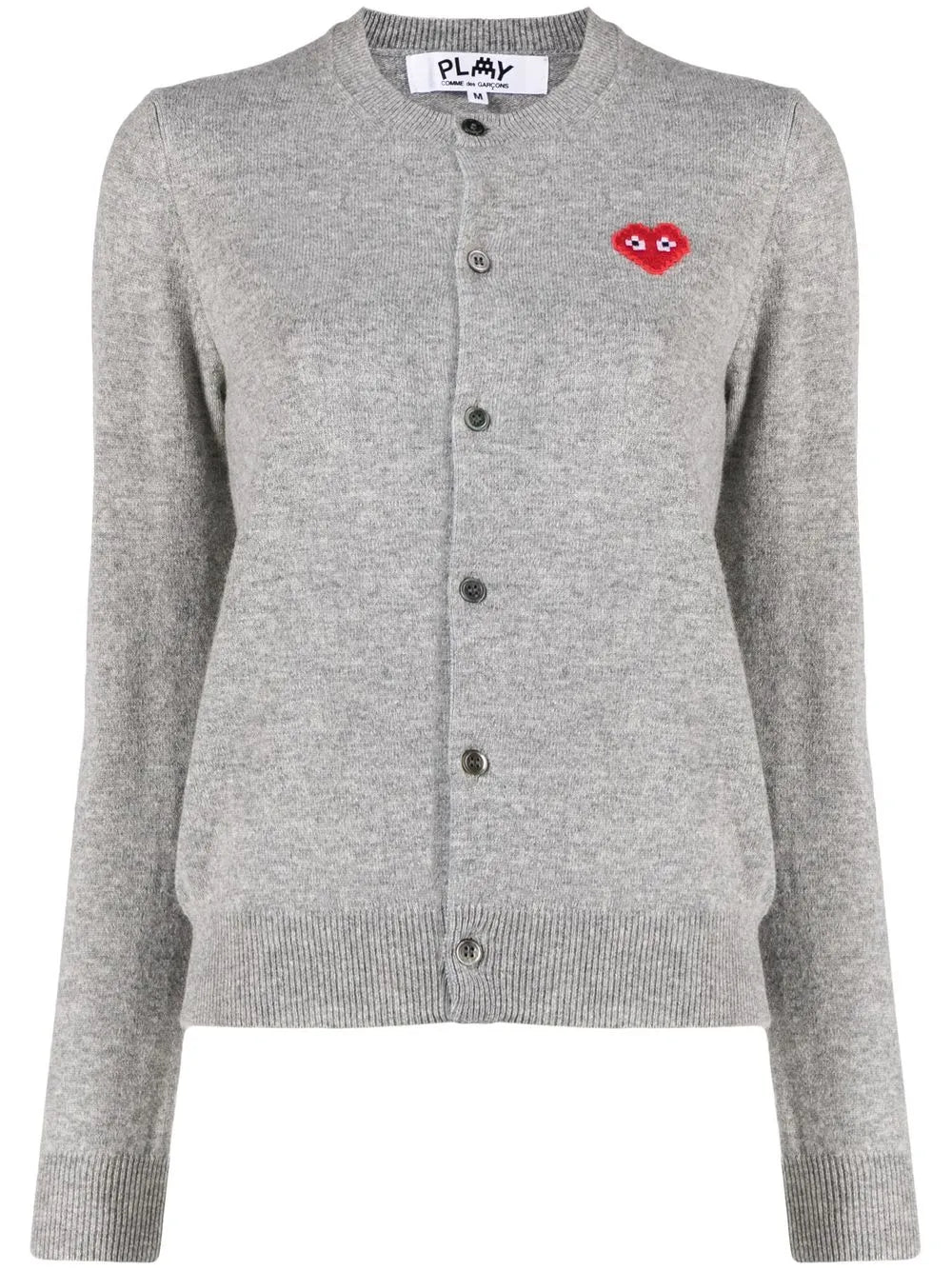 Logo-Print Wool Cardigan