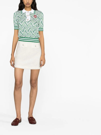 Terry Cloth Mini Skirt