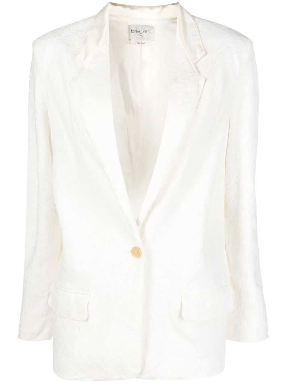 Single-Breasted Linen Blazer