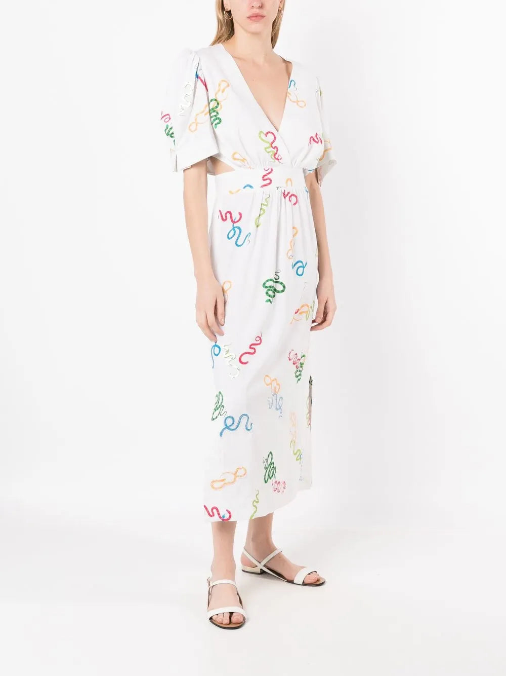 Lina Snake-Motif Dress