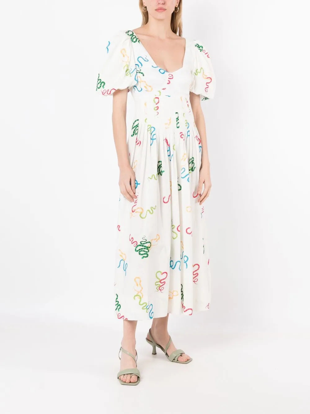 Gilda Motif-Print Dress