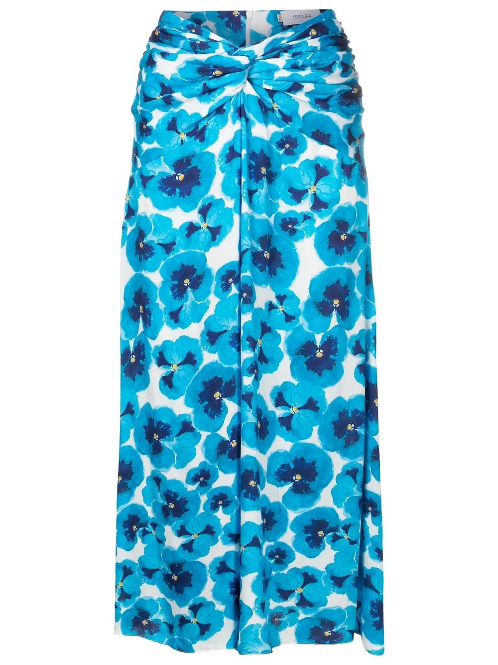 Kika Floral-Print Twisted Skirt