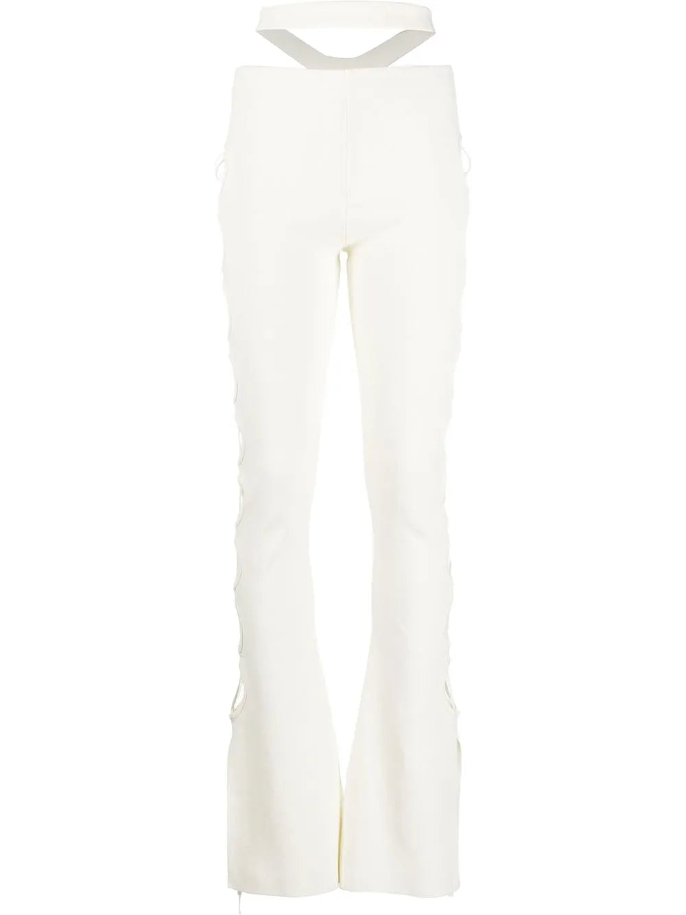 Cut-Out Detail Bootcut Trousers