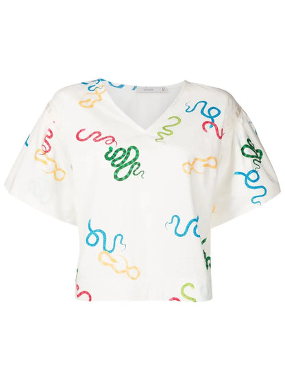 Sophia Motif-Print T-Shirt