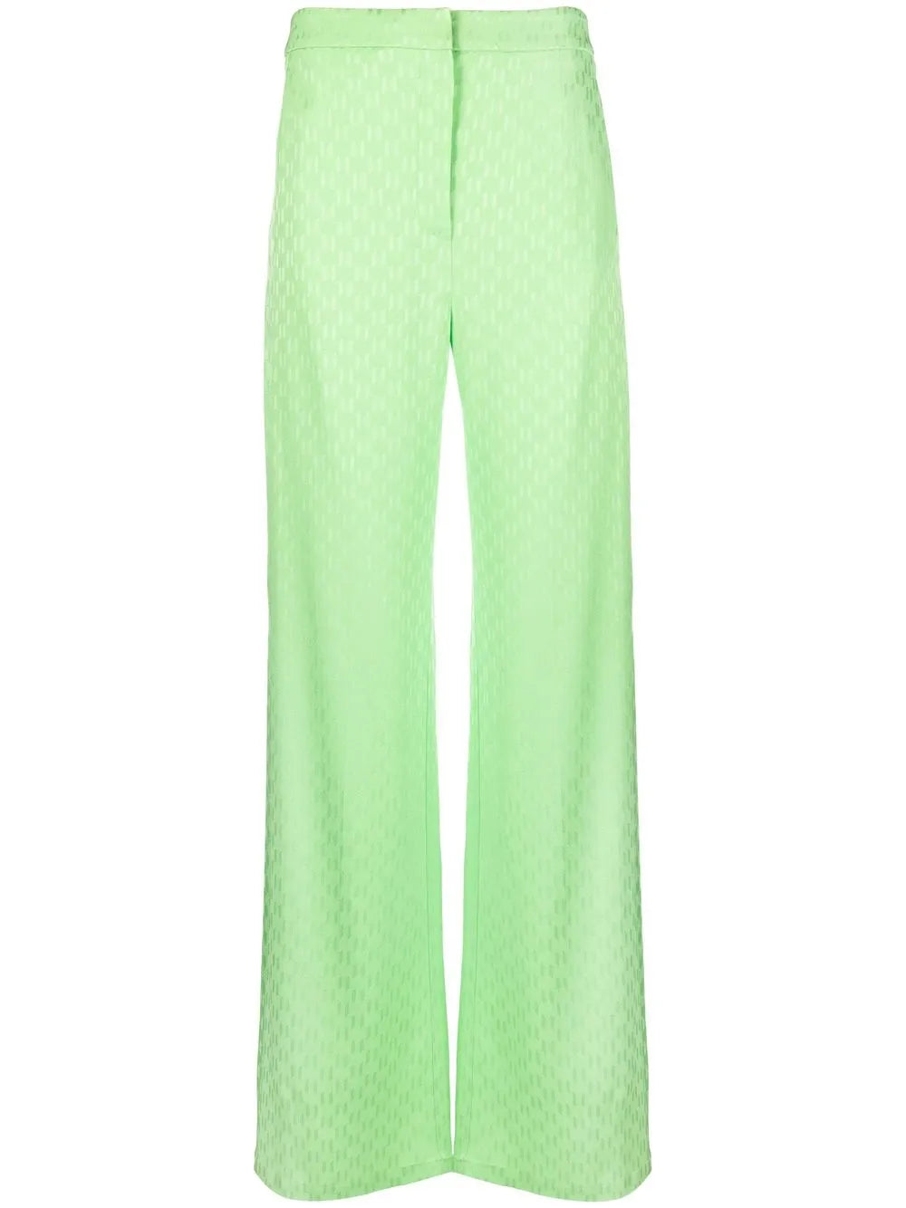 Monogram-Jacquard Wide-Leg Trousers
