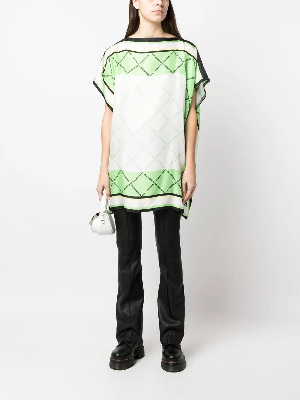 Silk Scarf Longline Top