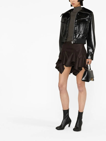 Asymmetric Mini Skirt