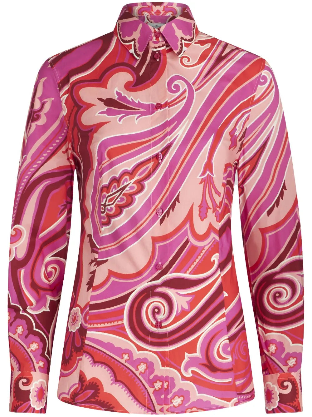 Paisley-Print Long-Sleeve Shirt