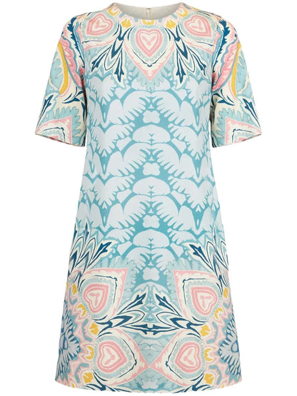 Paisley-Print Minidress