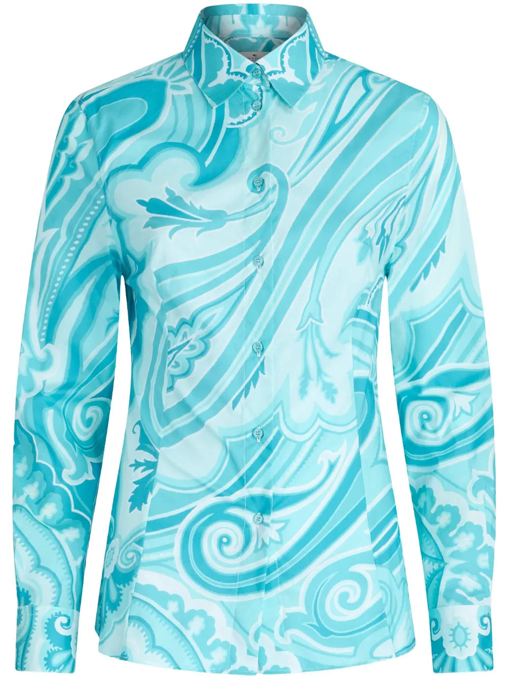 Paisley-Print Long-Sleeve Shirt