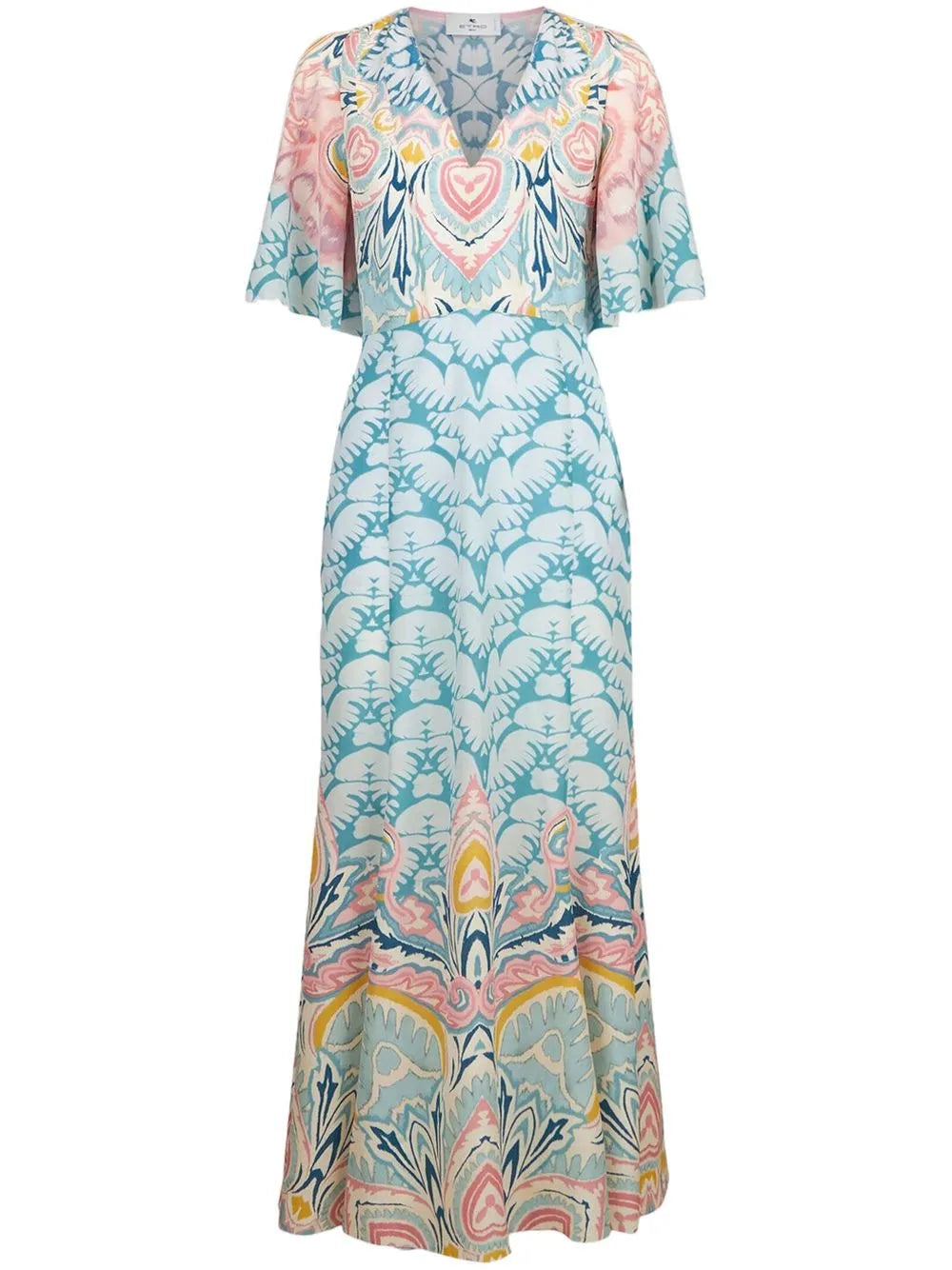 Paisley-Pattern Maxi Dress