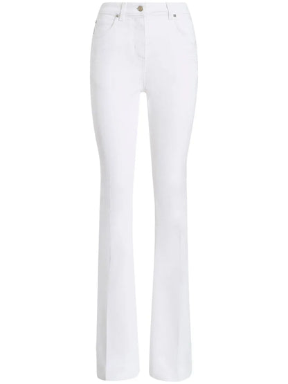 Embroidered Straight-Leg Jeans