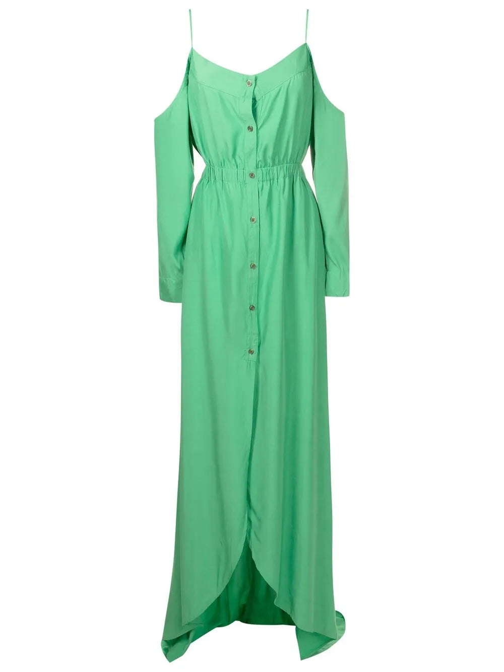 Cold-Shoulder Floor Length Dress