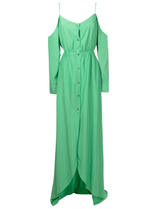 Cold-Shoulder Floor Length Dress