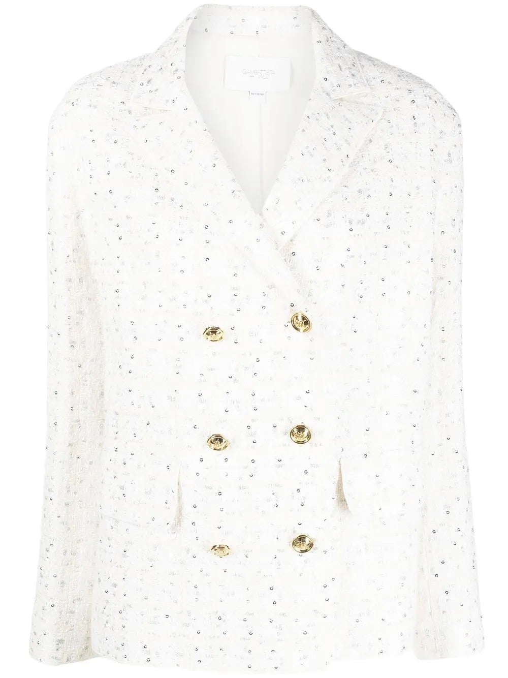 Sequin Double-Breasted Blazer