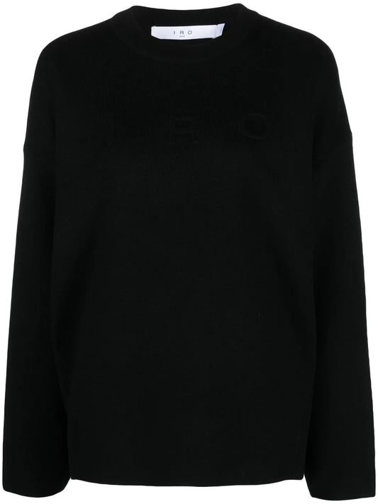 Intarsia Knit-Logo Jumper